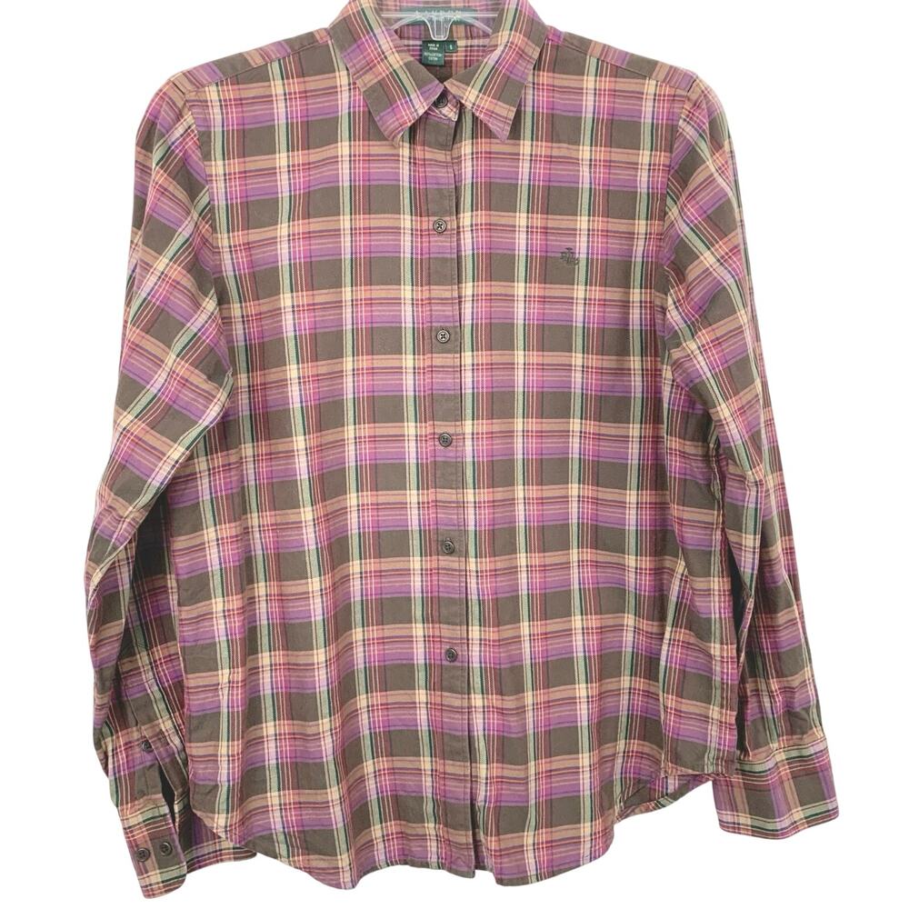 Lauren Ralph Lauren Multicolor Plaid Button Down Shirt